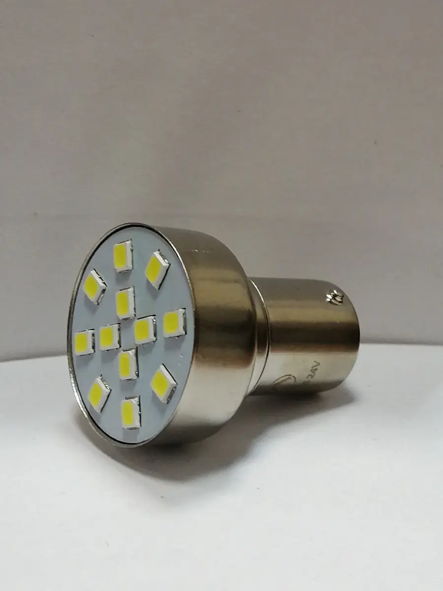 Лампа 24V/А24-21/светодиод 12LED BA15s/Диалуч/